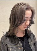 ミルクティーシルバー×エンドカラー