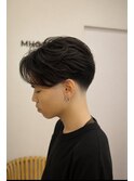 刈り上げセンターパート