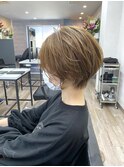 ショートヘア(似合わせカット)×アッシュベージュ