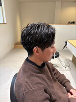 スリー(THREE) 【骨格補正】爽やかメンズショートパーマで朝ラク時短セット