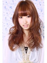 フォルテ 藤枝エピ店 人気カッパーブラウン 巻き髪スタイル