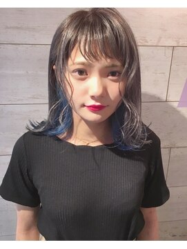 Babe Megumi グレージュ ブルー L014825539 バブ Babe のヘアカタログ ホットペッパービューティー