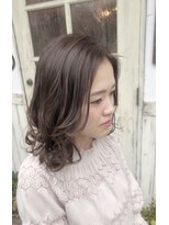 ヘアサロン リトルバード(Hair salon Little birds) 大人かわいいミディアム×グレージュ