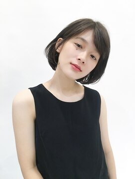 ネイヴィル オモテサンドウ(navile omotesando) 暗髪黒髪×ナチュラルワンカールボブ