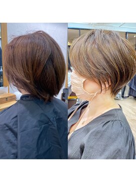 マグ ギンザ(mag ginza) 【mag】絶壁解消!大人ショートボブ/30代/40代【中村】