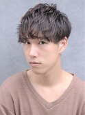爽やかツーブロックハンサムショート