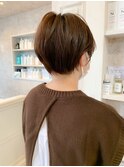 福山市 丸みエアリーショートボブなら人気キャアリーcaary