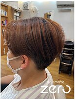 ヘアメイクゼロ 坂戸駅前店(hairmake zero) 刈り上げマッシュショート メンズライク 30代40代50代