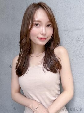 オーブ ヘアー ラルム 天文館通店(AUBE HAIR larme) 20代・30代_ナチュラルブラウン/くびれロング