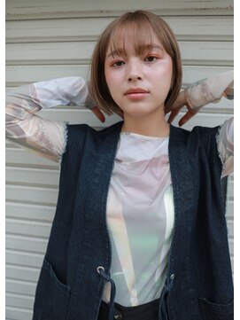 ラボ(Ravo) [Ravo]ミニボブ×ベージュカラー