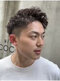 ベリーショートスパイキーショートヘアメンズパーマ刈り上げ
