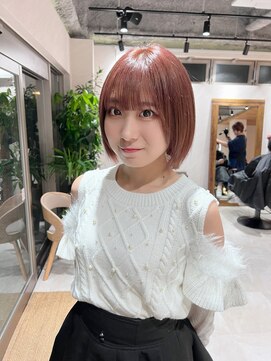 アドア 横浜(ADORE) 【ADORE横浜】ピンクベージュ×ボブ