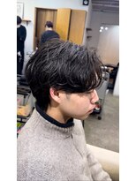 エルオム(EL.HOMME)&nbsp;波巻きニュアンスクリームダウンパーマ