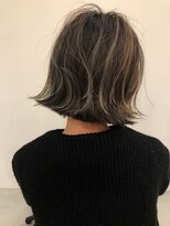 ヲタク(wotaku.)&nbsp;デザインカラーコントラストハイライトグレージュブリーチカラー