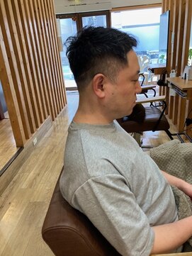 グランバイ アトリエドングリ(Grand × AtlierDonguri) お客様髪質改善データ1274(さっぱりメンズショート)