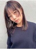 ステップカット/オン眉/グレージュ/髪質改善/天神美容室