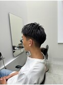 <オバマ>ナチュラルアップバングの爽やかツーブロック