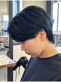 センターパートニュアンスパーマ韓国カルマパーマコンマヘア