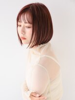 ニューヨークニューヨークマザーズ(NYNY Mothers)&nbsp;丸みボブ/ピンクブラウン/切りっぱなし/ワンカール/大人可愛い