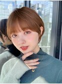 刈り上げショート 韓国風巻き 小顔ショート