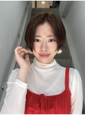 ショートカット/髪質改善縮毛矯正白髪ぼかしレイヤーカラーボブ