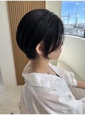 本厚木◎丸みショートボブ黒髪クールショート髪質改善くびれヘア