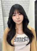 【広島韓国ヘア】韓国レイヤーカット×くびれ巻きスタイリング