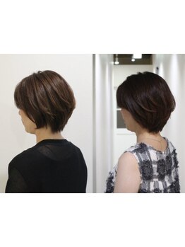 大人女性に人気の"白髪ぼかし"デザインカラー◎鮮やかなおしゃれ染めでいつまでも可愛く美しく♪