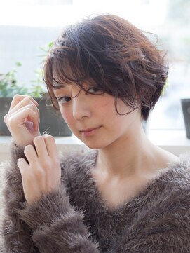 ヴィヴィ(VIVIE) セミウェットココアベージュグレー小顔前髪質改善フリンジパーマ