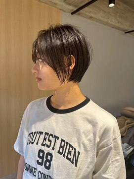ジュベ 別府店(juve.) 別府ショートボブ顔まわりレイヤーカット髪質改善カラー30代
