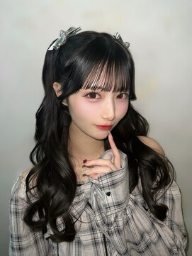 前髪カット 顔周りカット ケアカラー トリートメント