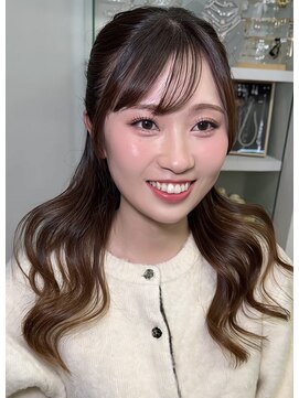 韓国風ヘアメイク