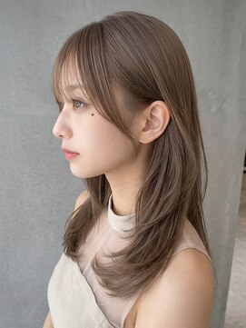カバーヘア アカデミー 北浦和西口店(COVER HAIR ACADEMY) ミルクティーブロンド/ワンホンレイヤー/くびれヘア/美髪p北浦和