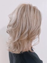 アナザヘアー なんば 高島屋前店(ANAZA hair)&nbsp;ハイレイヤーミルクベージュ♪20代30代40代大人可愛いセミロング