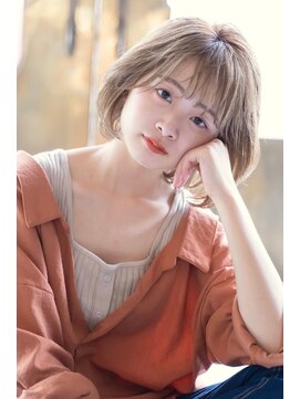 ロジッタ(ROJITHA) 【ROJITHA】ハイトーンベージュ×ダブルバング