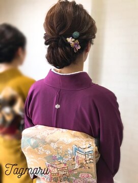 色留袖アップスタイル L タグマル maru のヘアカタログ ホットペッパービューティー