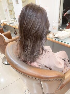 ネオリーブアイム 横浜西口店(Neolive aim) バレイヤージュ ミルクティーベージュ【横浜】