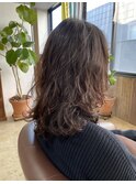 髪質改善酸性デジタルレイヤーパーマ×大人ミディ