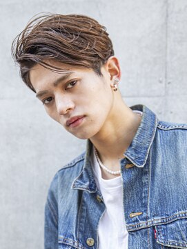 アイヴィ 表参道(IVY) 小久保☆マニッシュ短髪パーマサファイアブルーカーキベージュ