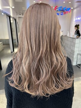 ゲーム 原宿店(GAME) ミルクティーベージュ/ダブルカラー/ケアブリーチ/髪質改善/原宿