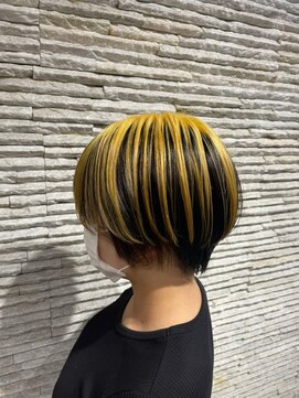 ビス フルール 日暮里店(Vis fleur) 逆インナーカラー／ショートヘア[日暮里/日暮里駅]