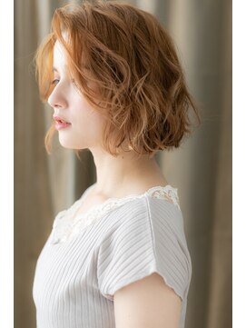 カバーヘア ブリス 川口(COVER HAIR bliss) □かきあげバング外国人風ラフカールボブ216★川口10代20代30代