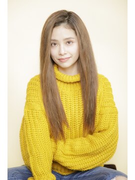 ルルディ バイ アフロディーテ銀座(luludi by APHRODITE) アンブレラカラー/こなれミディ/ウェーブパーマ/前髪/銀座