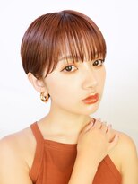 ラフィス ヘアーセプト 銀座店(La fith hair sept)&nbsp;【La fith】ハンサムショート×オレンジピンク