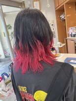 髪技空間アノン(anon) レッドグラデーション