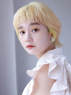 ソイクフ(SOY KUFU) 大人可愛い20代30代40代◎オン眉デザインカラーショートヘア