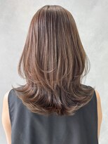 アイティーバイアルバム 北千住店(IT by ALBUM)&nbsp;こなれミディオリーブカラーウルフレイヤーロング_ba480371