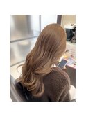 ダブルイルミナ×ブリーチ無し×髪質改善×ナチュラルベージュ
