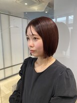 ビーヒアナウ N゜03 金沢駅西店(BE HERE NOW) ボブ×チェリーレッド