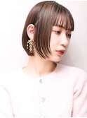 大人可愛い小顔カット美髪ツヤ髪大人ガーリーショートボブA4